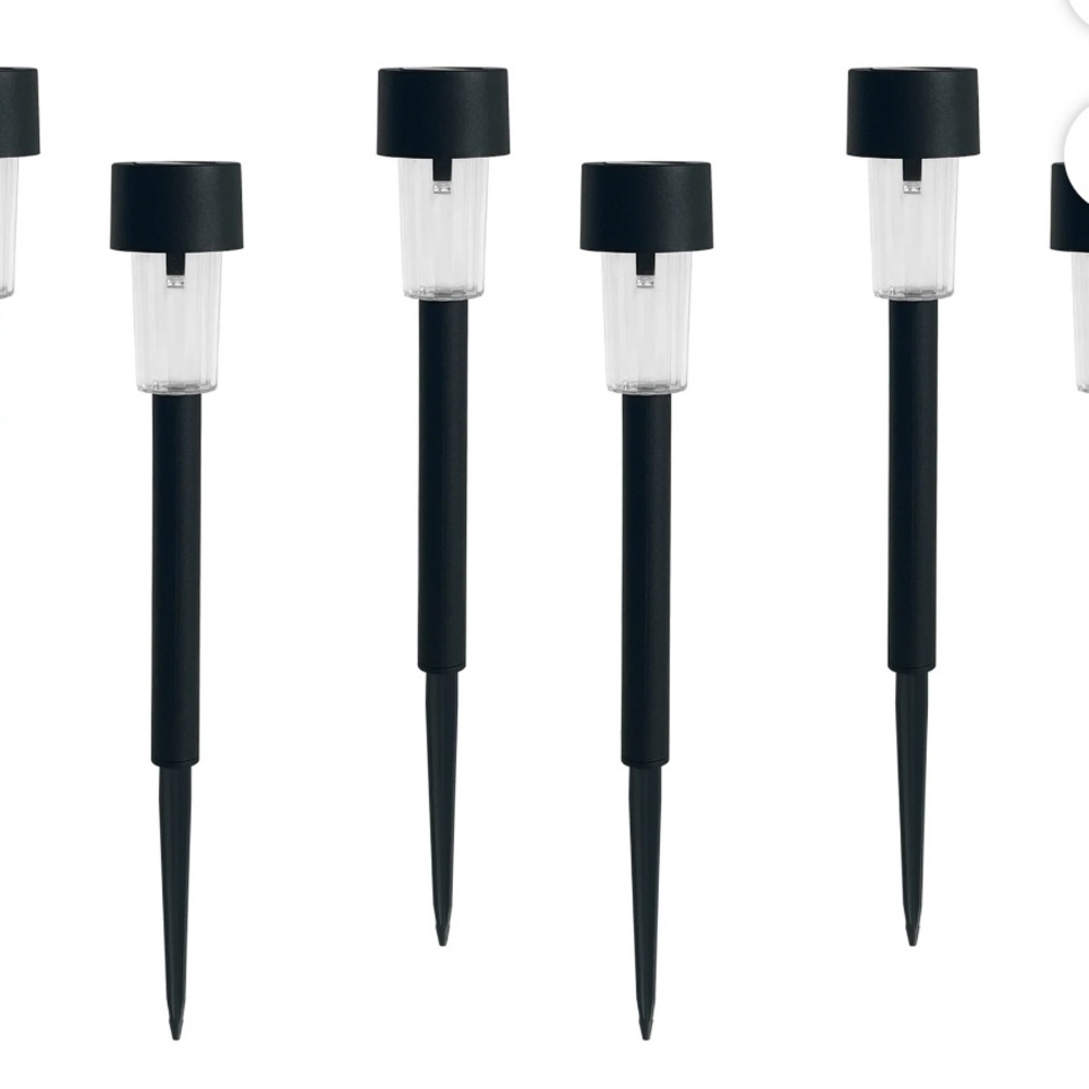 🔥5/$20🔥 Mainstays Black Solar Pathway LED Lights